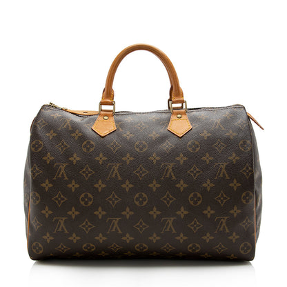 Louis Vuitton Vintage Monogram Canvas Speedy 35 Satchel - image 3