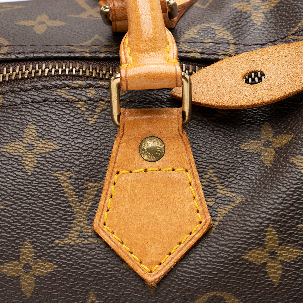 Louis Vuitton Vintage Monogram Canvas Speedy 35 Satchel - image 12