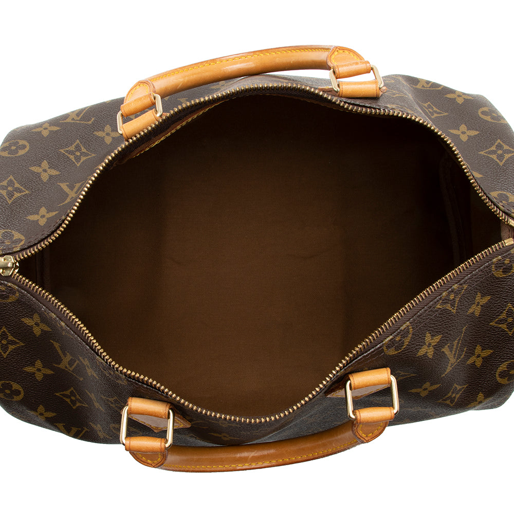 Louis Vuitton Vintage Monogram Canvas Speedy 35 Satchel - image 7
