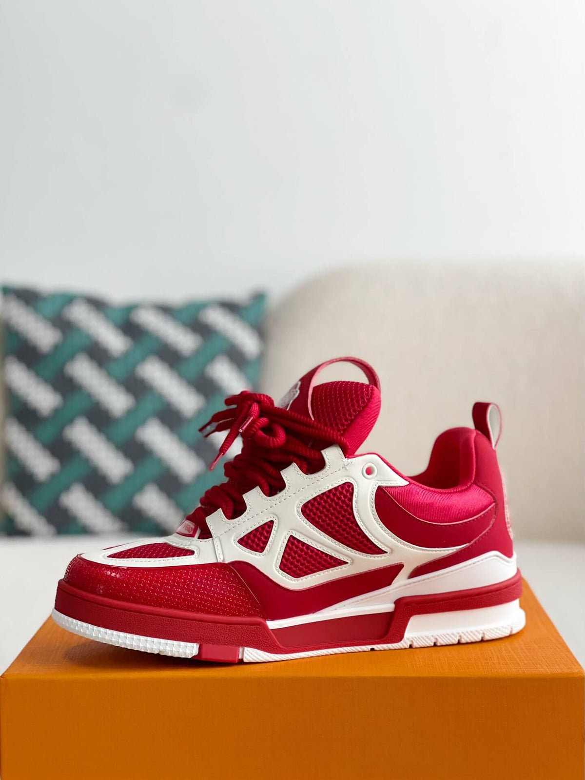 Louis Vuitton LV Skate Sneaker Red White - photo 3