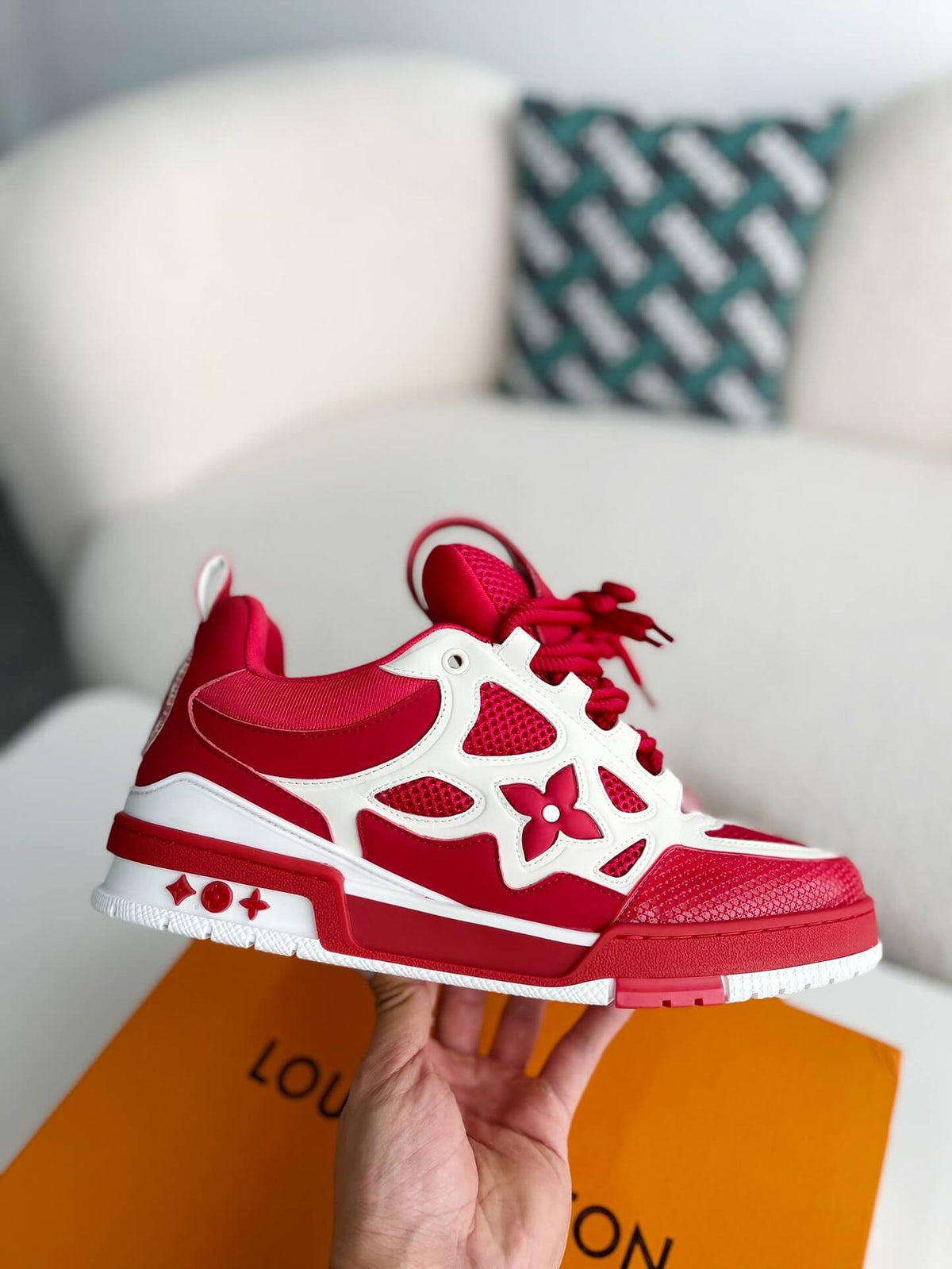 Louis Vuitton LV Skate Sneaker Red White - photo 4