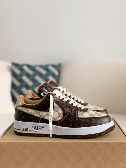 Louis Vuitton X Air Force 1 Low Trainer Brown Monogram Sneakers - image 11