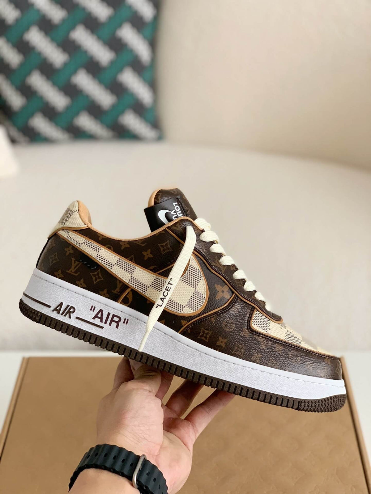 Louis Vuitton X Air Force 1 Low Trainer Brown Monogram Sneakers - image 4