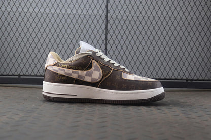 Louis Vuitton X Air Force 1 Low Trainer Brown Monogram Sneakers - image 8