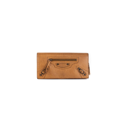 Balenciaga City Long Wallet Dark Beige - photo 1