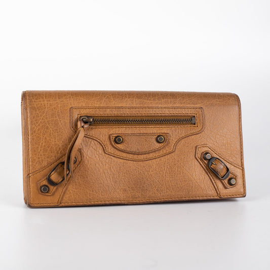 Balenciaga City Long Wallet Dark Beige - photo 2