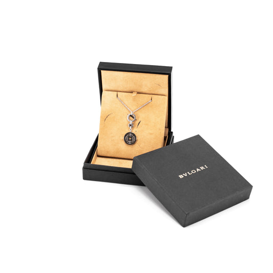 Bulgari 18k White Gold Round Pendent Necklace - photo 1