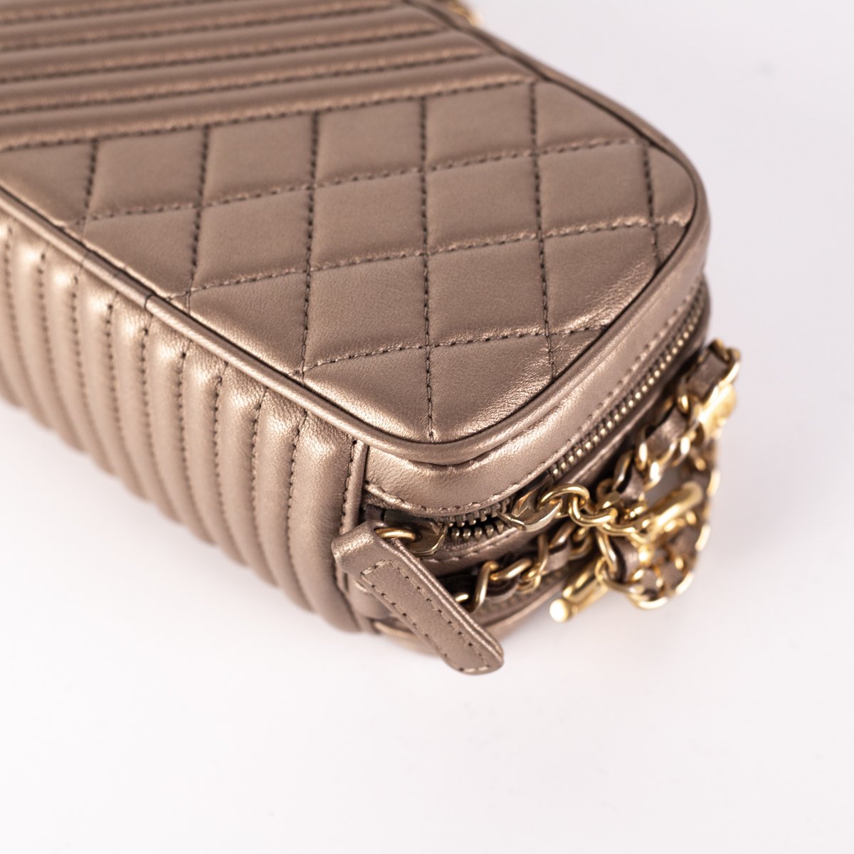 Chanel Calfskin Crossbody Bag Nude - photo 6