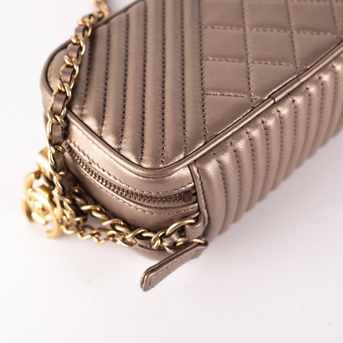 Chanel Calfskin Crossbody Bag Nude - photo 7