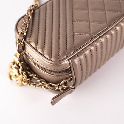 Chanel Calfskin Crossbody Bag Nude - photo 7