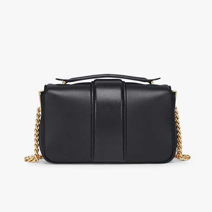 Fendi Mini Baguette Chain Black Nappa Leather Bag - photo 2