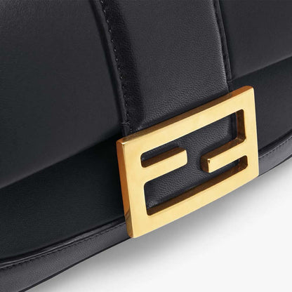 Fendi Mini Baguette Chain Black Nappa Leather Bag - photo 4