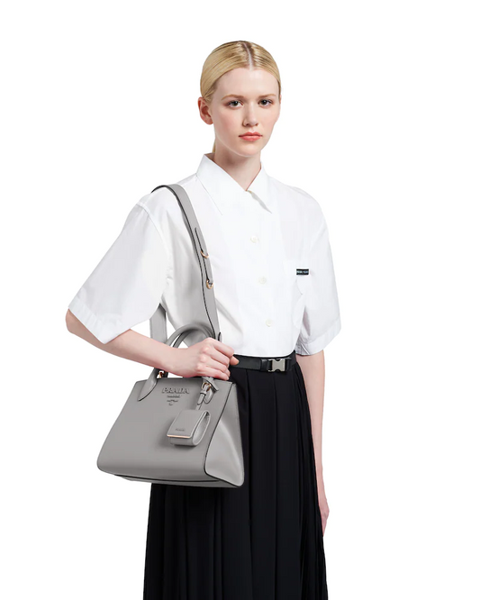 Small Saffiano Leather Monochrome Bag - image 2