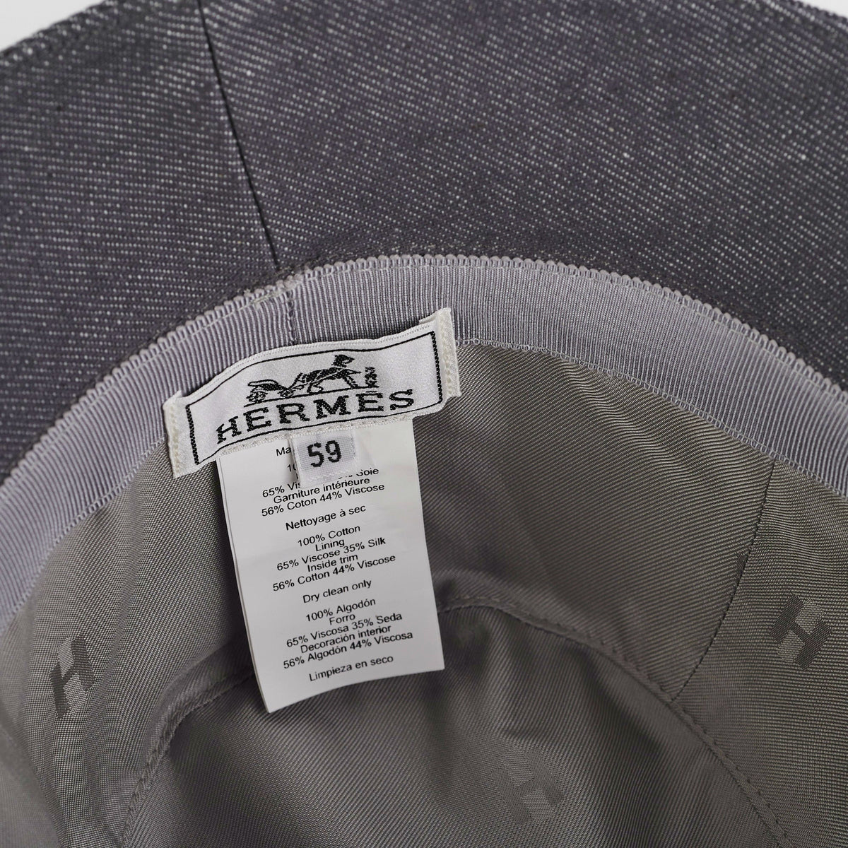 Hermes Bucket Hat Grey 59 - photo 5