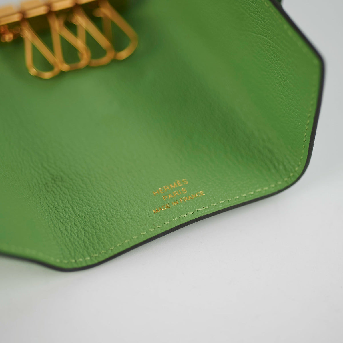 Hermes Vert Criquet Bearn 4 Ring Key Holder - photo 6