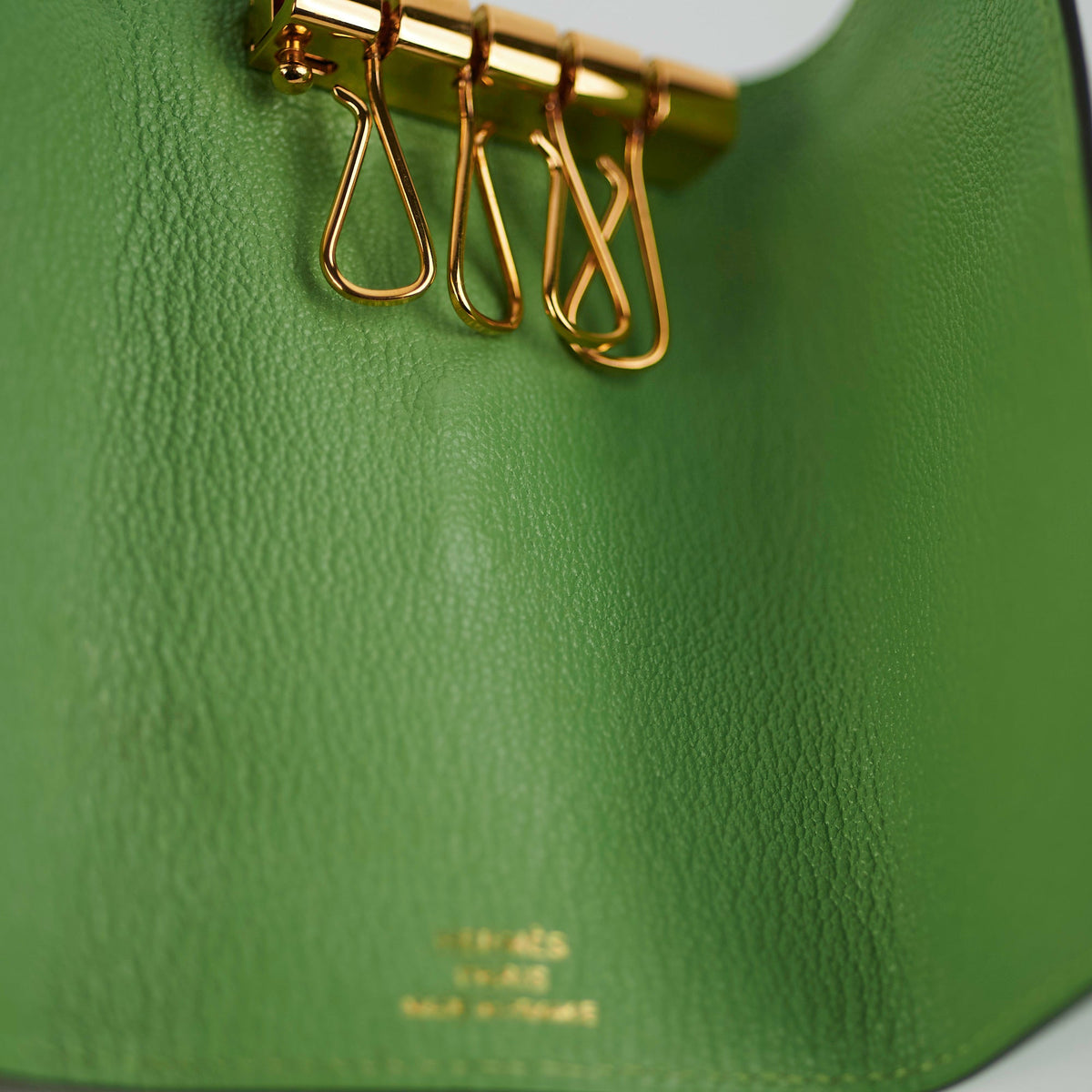 Hermes Vert Criquet Bearn 4 Ring Key Holder - photo 5