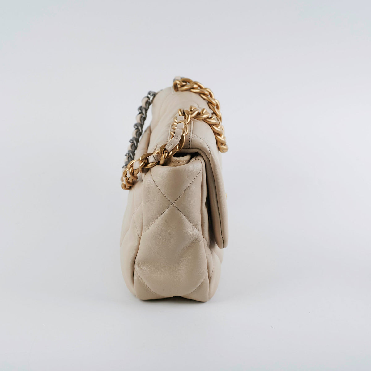 Chanel 19 Small Beige Crossbody Bag - photo 3