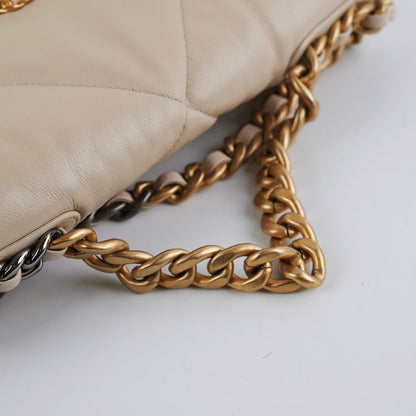 Chanel 19 Small Beige Crossbody Bag - photo 13