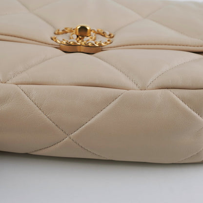 Chanel 19 Small Beige Crossbody Bag - photo 11