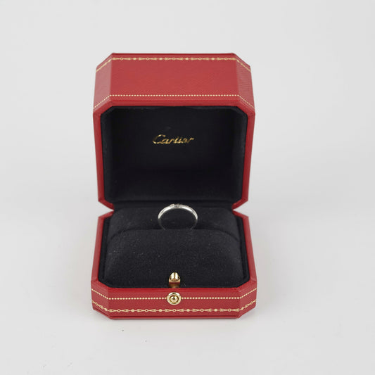 Cartier C De Cartier Size 49 Platinum One Diamond Ring - photo 2