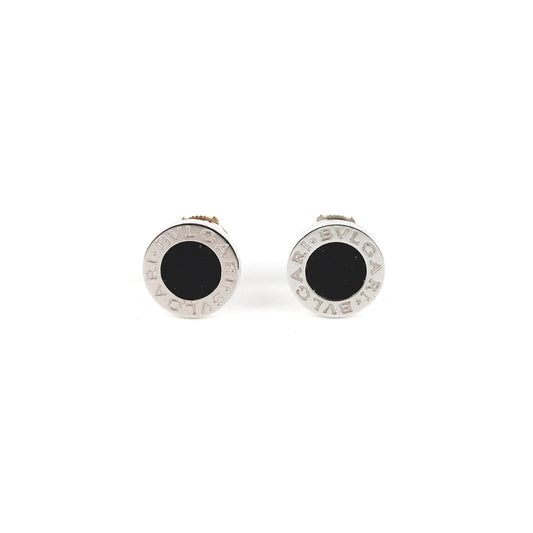 Bvlgari White Gold Onyx Stud Earrings - photo 1