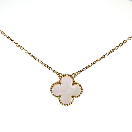 Van Cleef and Arpels VCA Vintage Alhambra Mother of Pearl MOP Necklace - photo 1