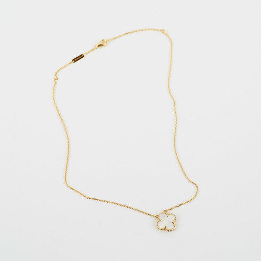 Van Cleef and Arpels VCA Vintage Alhambra Mother of Pearl MOP Necklace - photo 2