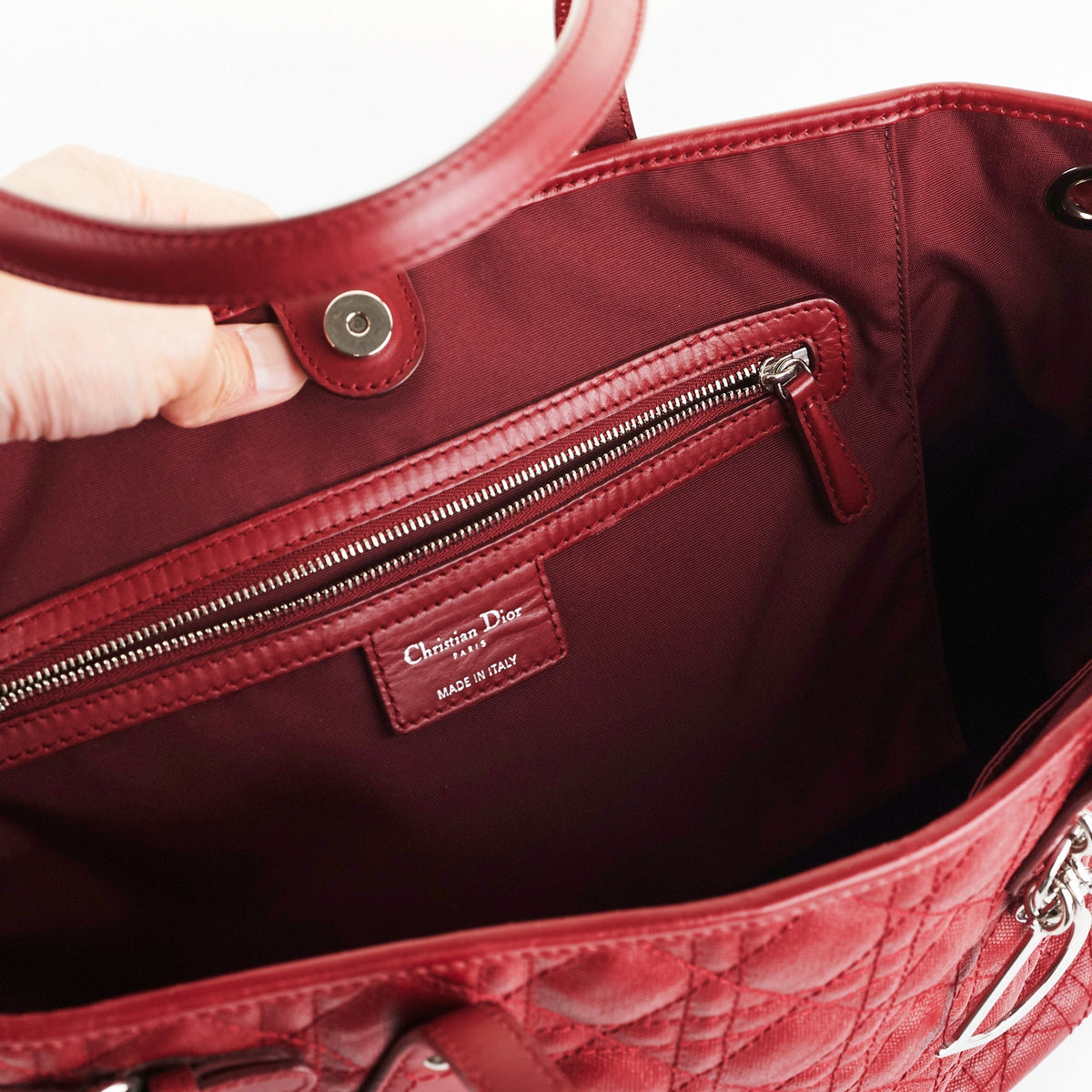 Christian Dior Burgundy Tote - photo 4