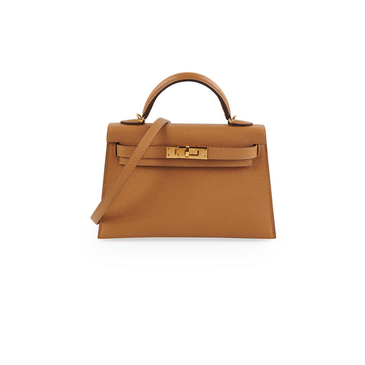 HOLD Hermes Special Order Mini Kelly 2 Biscuit Verso - U stamp - photo 1