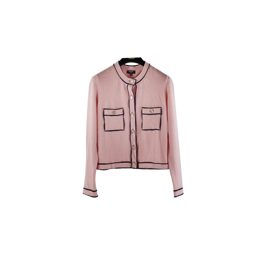 Chanel Pink Cashmere Cardigan Size EURO 38/ AU 10 - photo 1