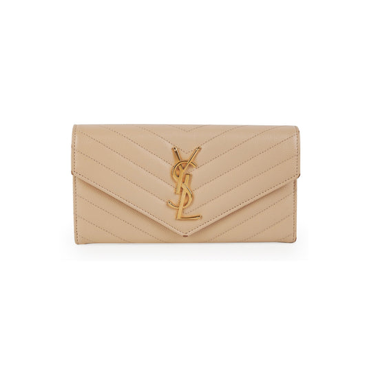 Saint Laurent Envelope Wallet Beige - photo 1