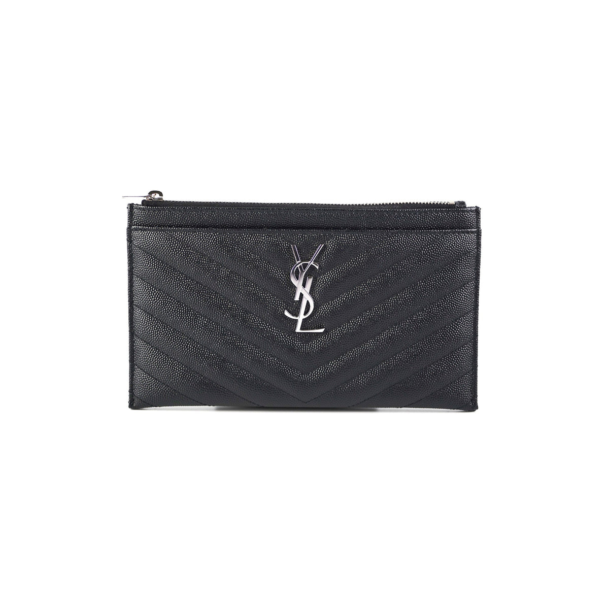 Saint Laurent Cassandre Zip Pouch Black - photo 1