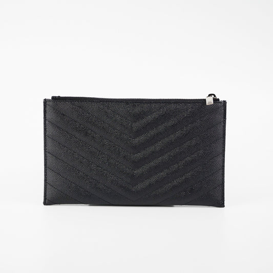 Saint Laurent Cassandre Zip Pouch Black - photo 2