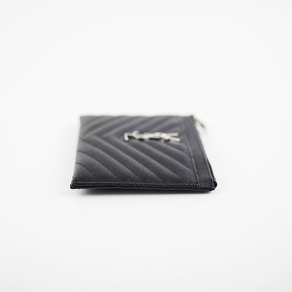 Saint Laurent Cassandre Zip Pouch Black - photo 4