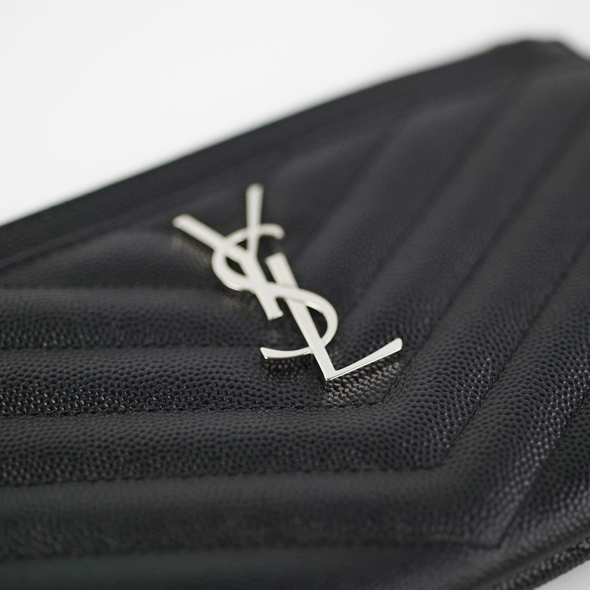 Saint Laurent Cassandre Zip Pouch Black - photo 7