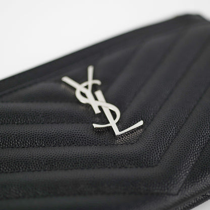 Saint Laurent Cassandre Zip Pouch Black - photo 7