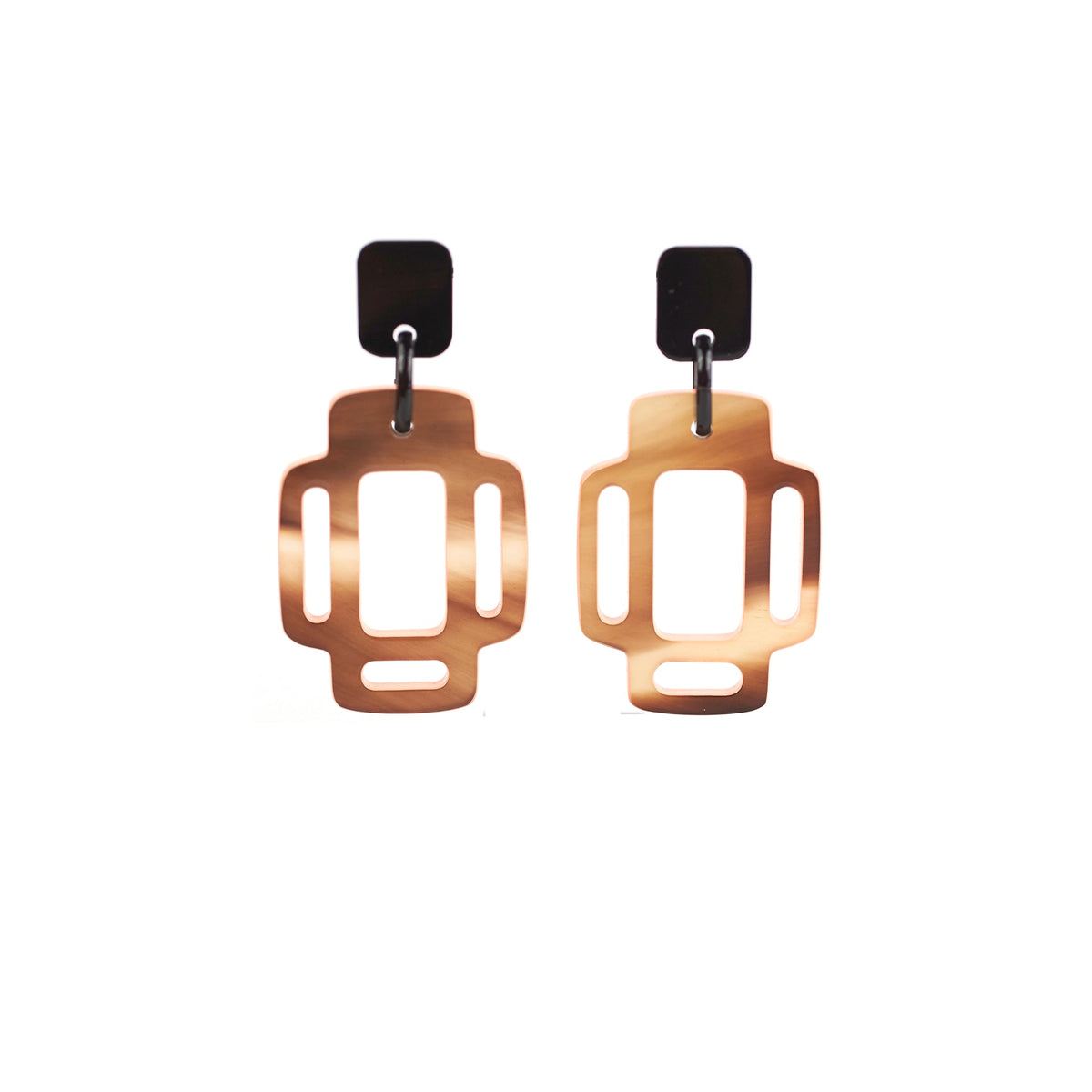 Hermes H lacquered horn Earrings - photo 1
