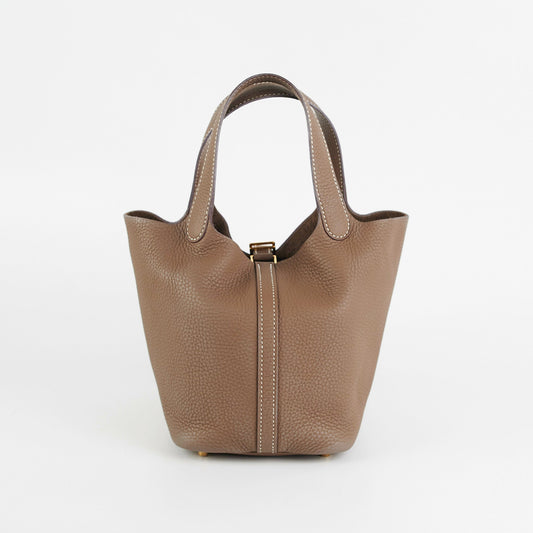 Hermes Picotin 18 Clemence Etoupe - photo 2