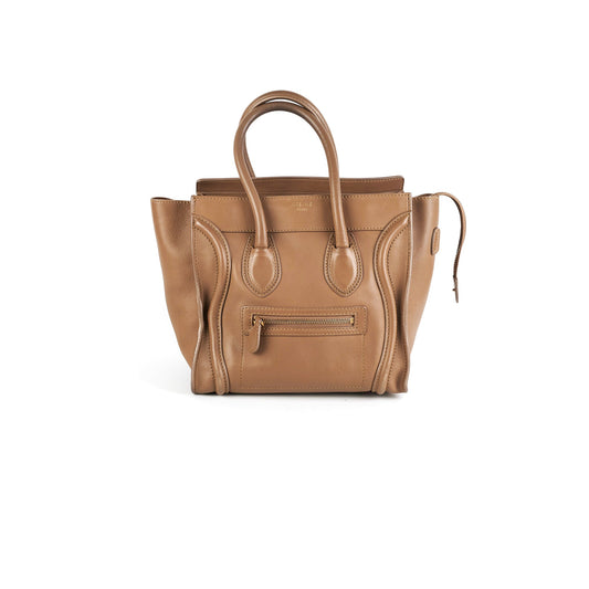 Celine Micro Luggage Taupe Tote - photo 1