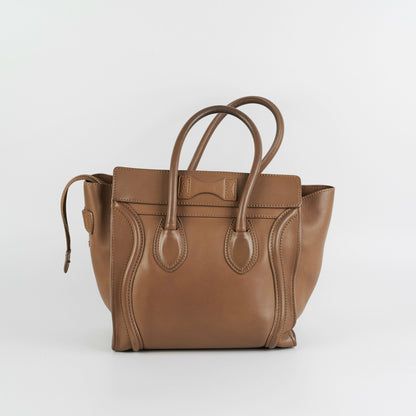 Celine Micro Luggage Taupe Tote - photo 2