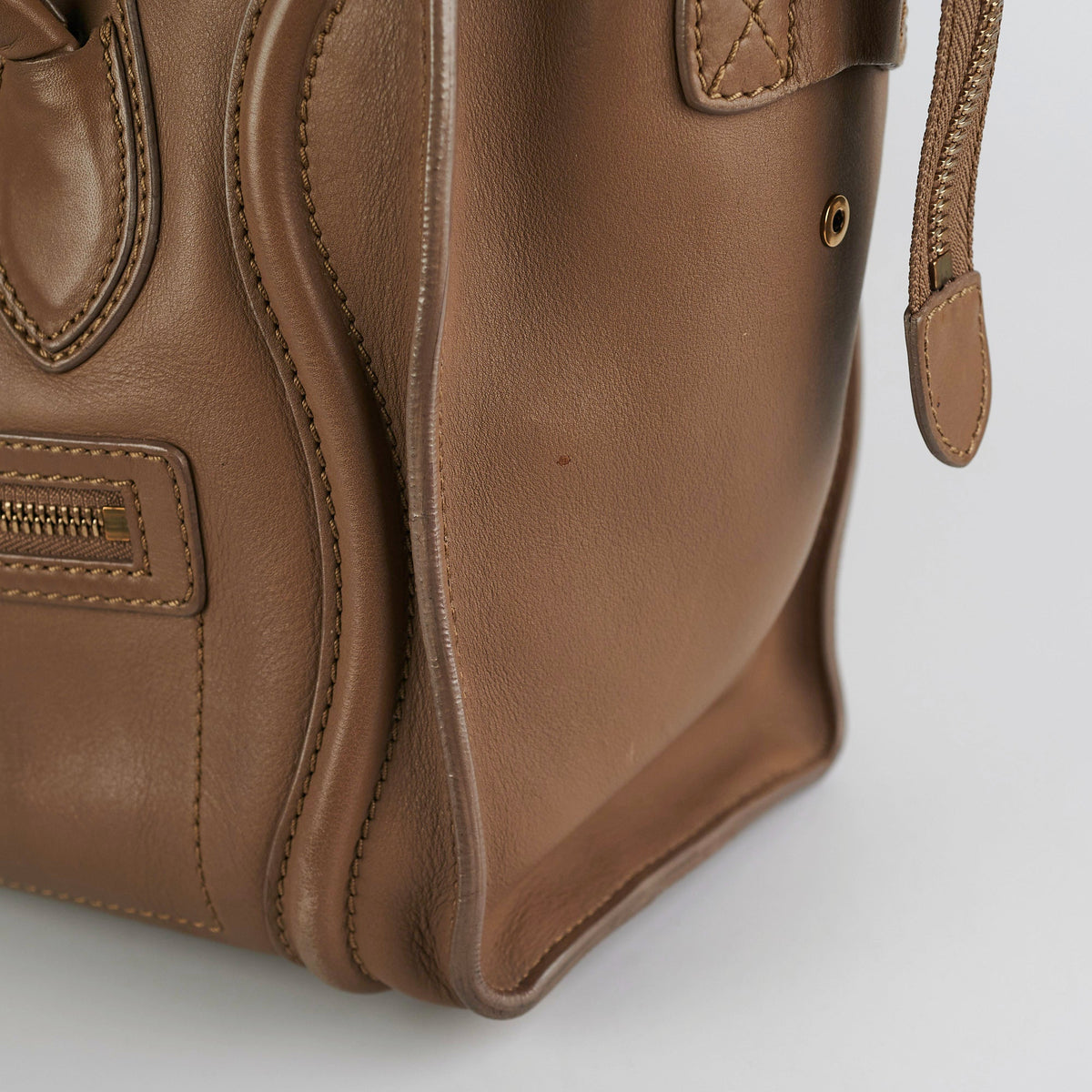 Celine Micro Luggage Taupe Tote - photo 10