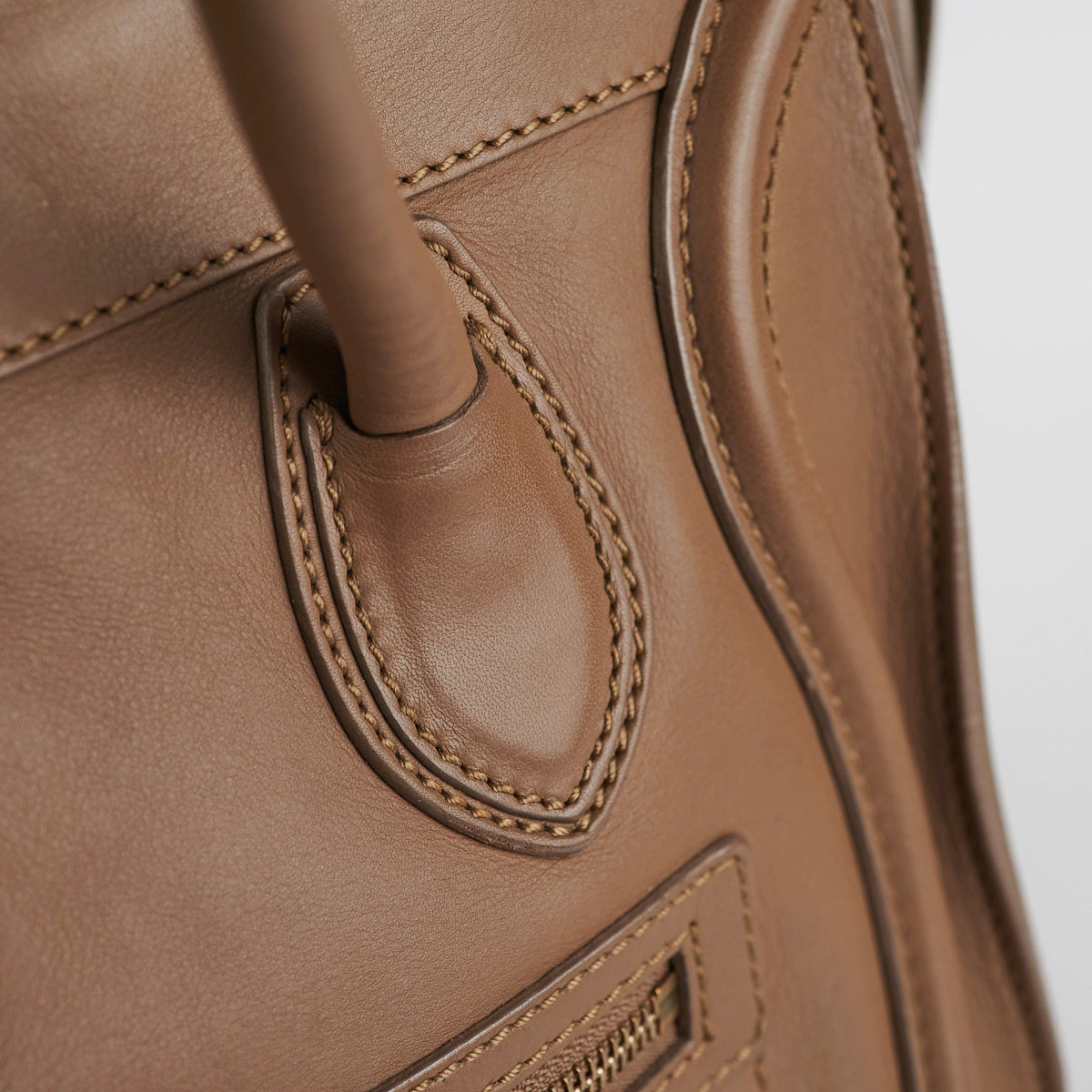 Celine Micro Luggage Taupe Tote - photo 9
