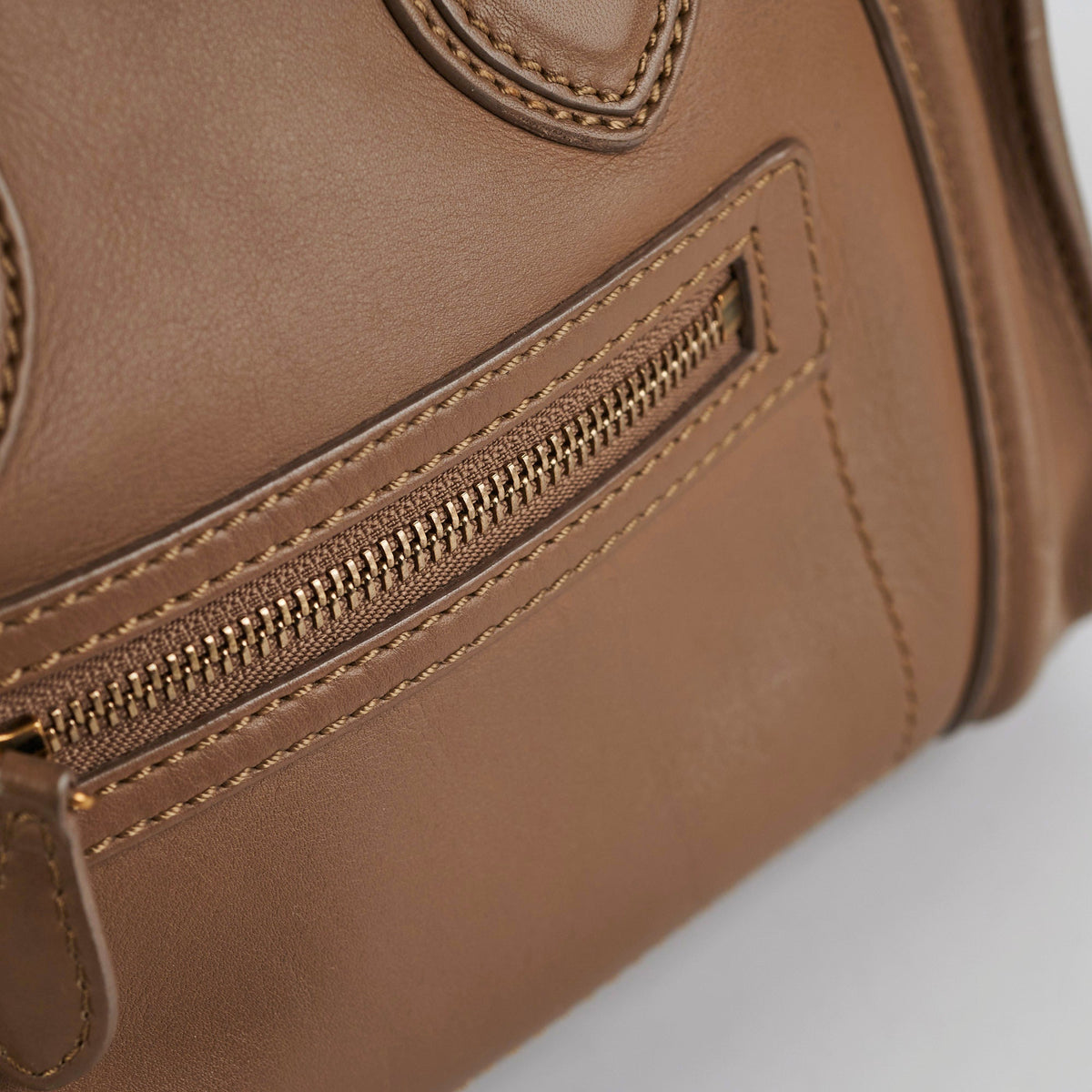 Celine Micro Luggage Taupe Tote - photo 8