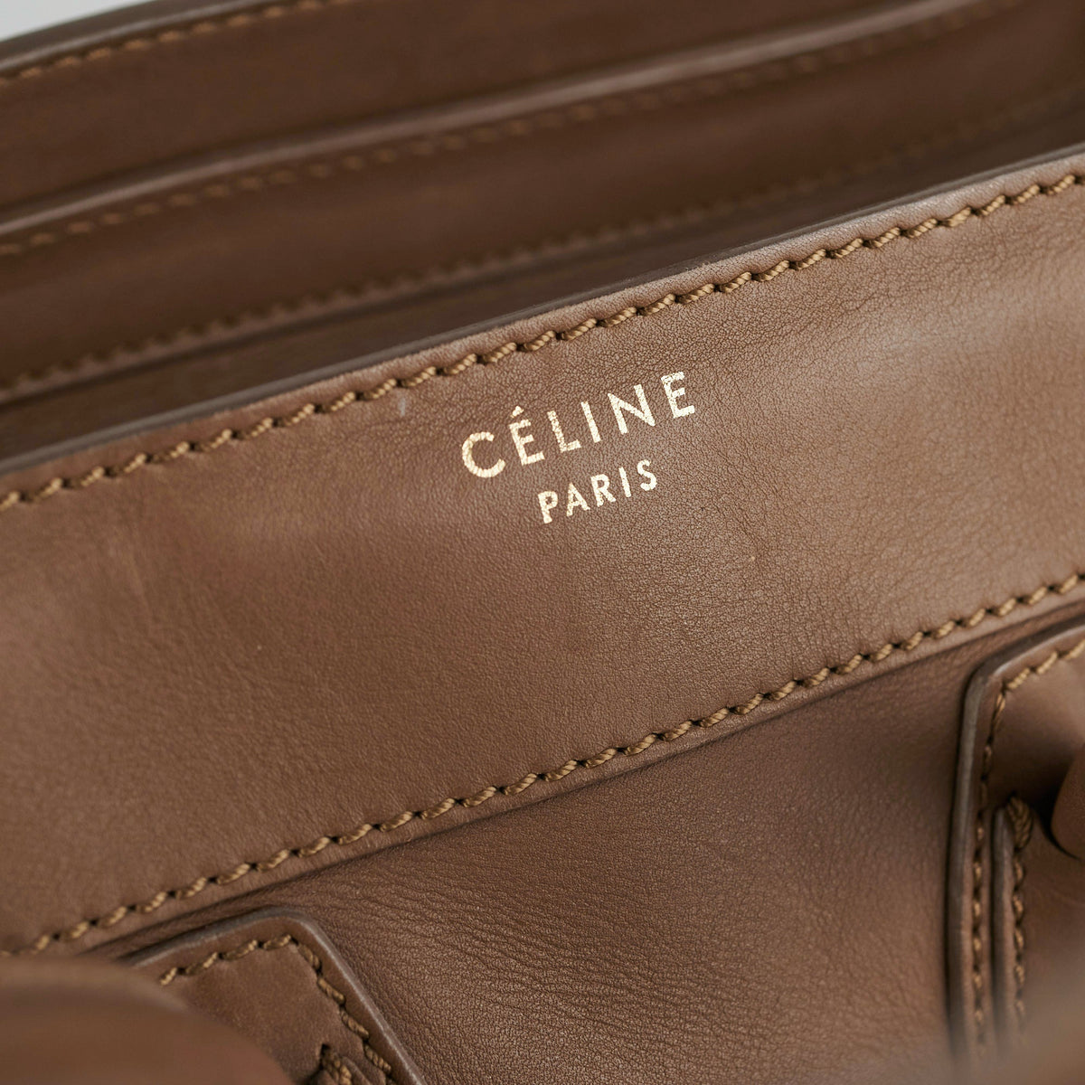 Celine Micro Luggage Taupe Tote - photo 19