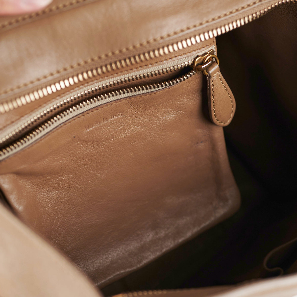 Celine Micro Luggage Taupe Tote - photo 6