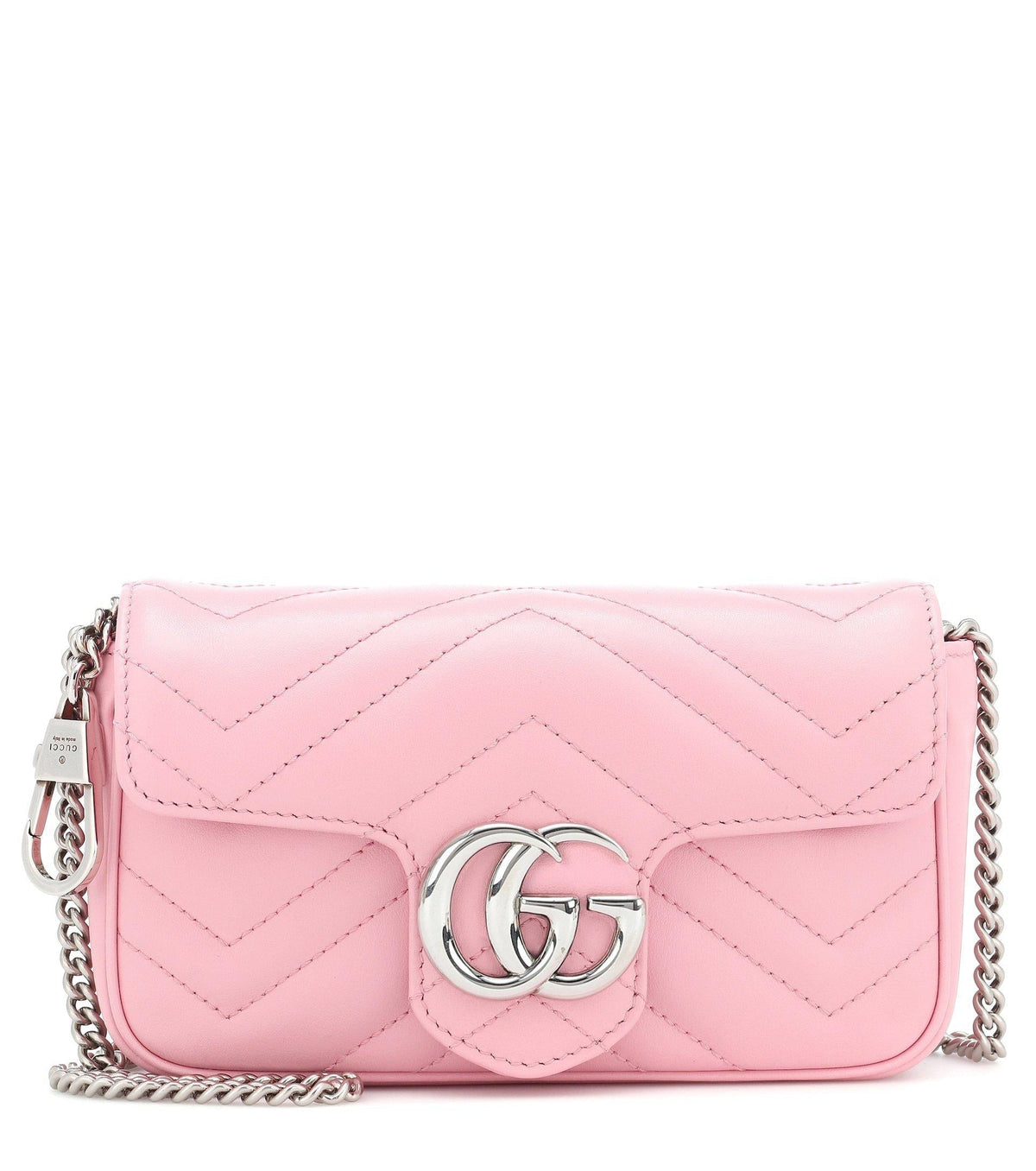Gg Marmont Super Mini Leather Shoulder Bag Wild Rose - image 1