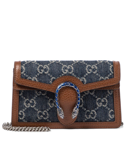 Dionysus Super Mini Denim Crossbody Bag - image 1