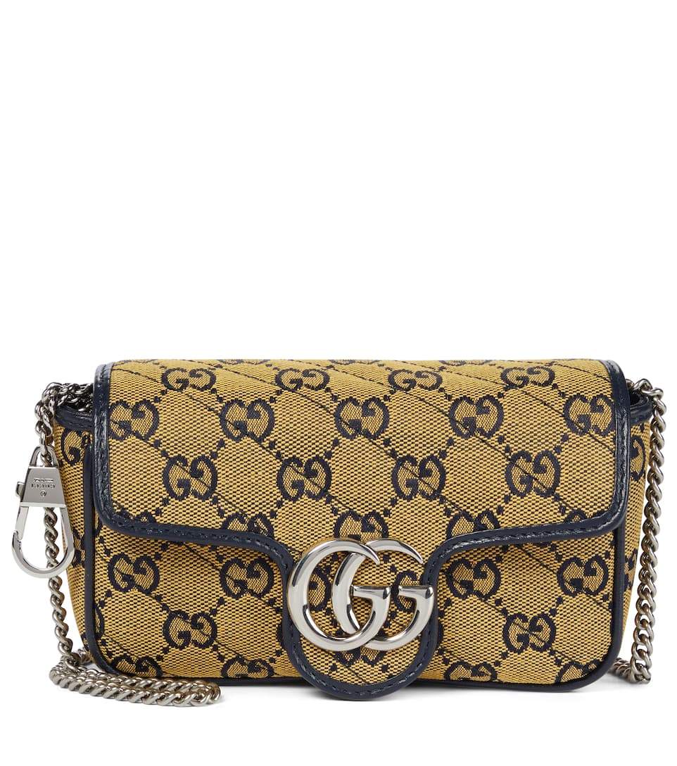 Gg Marmont Super Mini Shoulder Bag Yellow - image 1