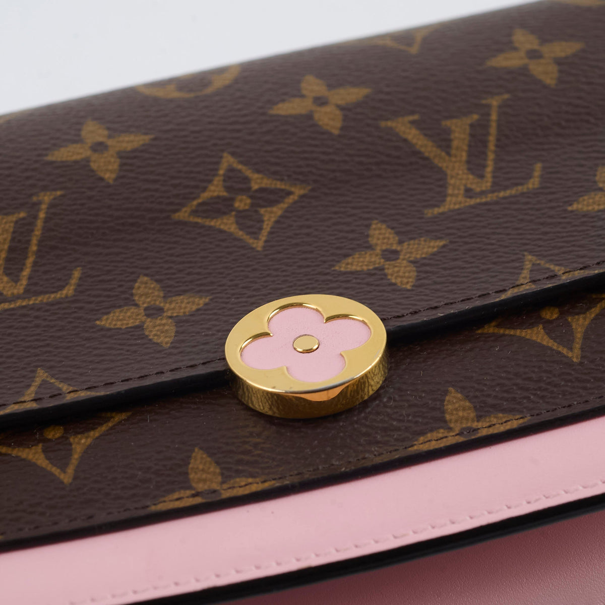 Louis Vuitton Flore Chain Wallet On Chain Monogram Pink - photo 14