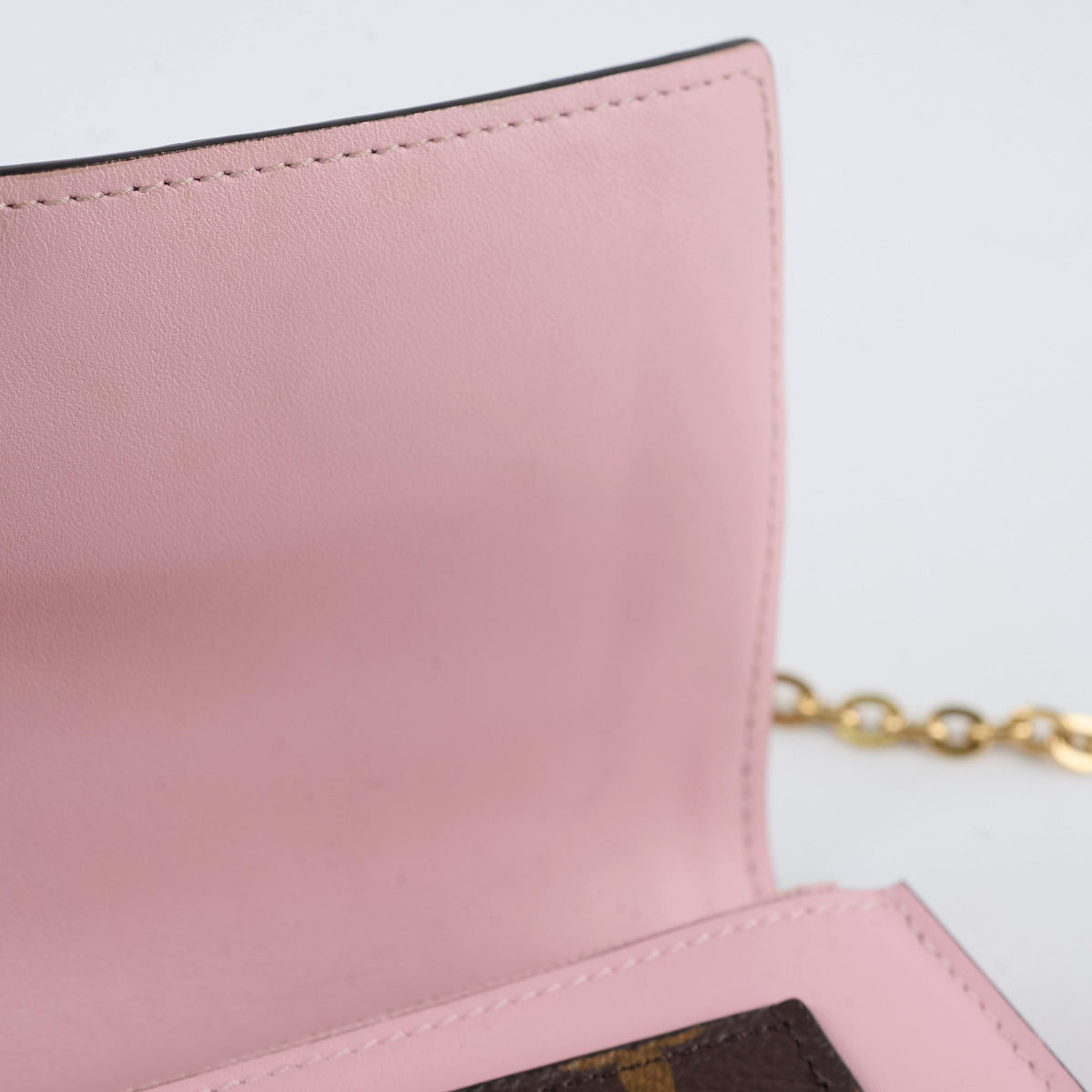 Louis Vuitton Flore Chain Wallet On Chain Monogram Pink - photo 9